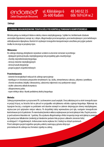 Poradni Leczenia Bólu Kręgosłupa